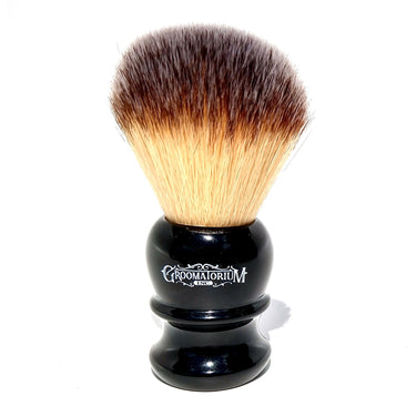 Groomatorium Synthetic Shaving Brush - 24mm - Chiseled Face